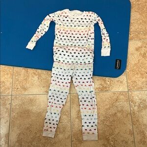 Primary Multicolor Heart Kids Pajama Set